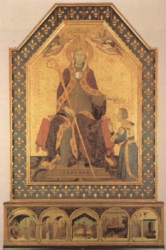 Simone Martini Lodewijk of Toulouse Crowns Robert of Anjou, King of Napels oil painting picture